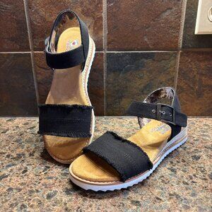 Bobs Sketchers Memory Foam Desert Kiss Adobe Princess Sandal 6 Black